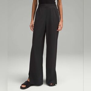 Lululemon Stretch Woven Wide-Leg High-Rise Pant *Black Size Large